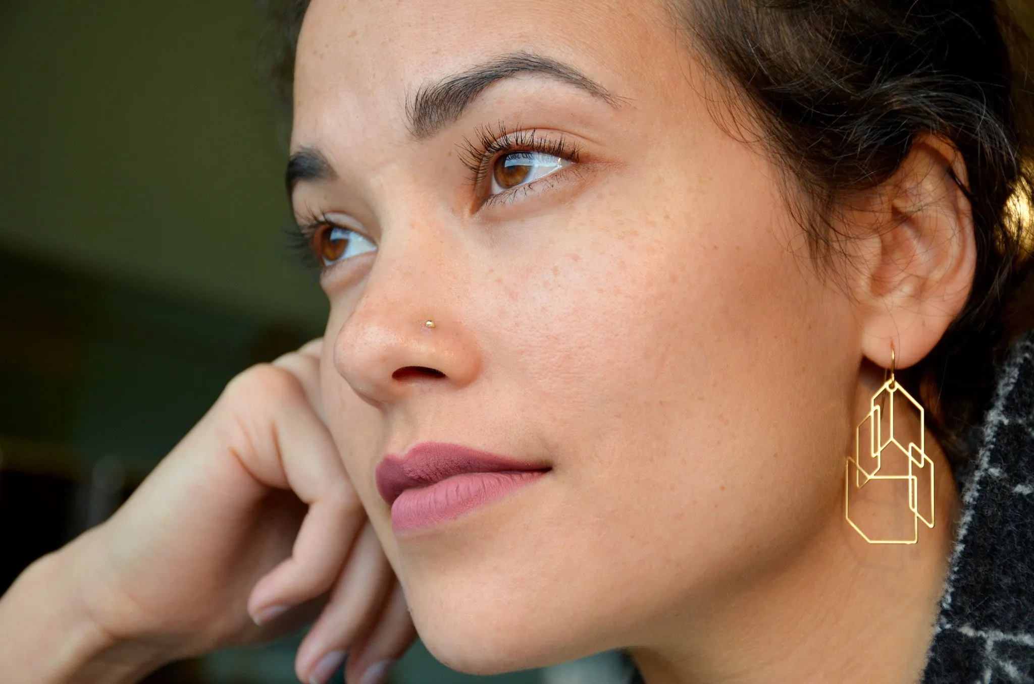 #1 earrings steel