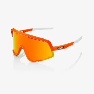 100% Glendale Sunglasses - Neon Orange (HiPer Red Mirror Lens)