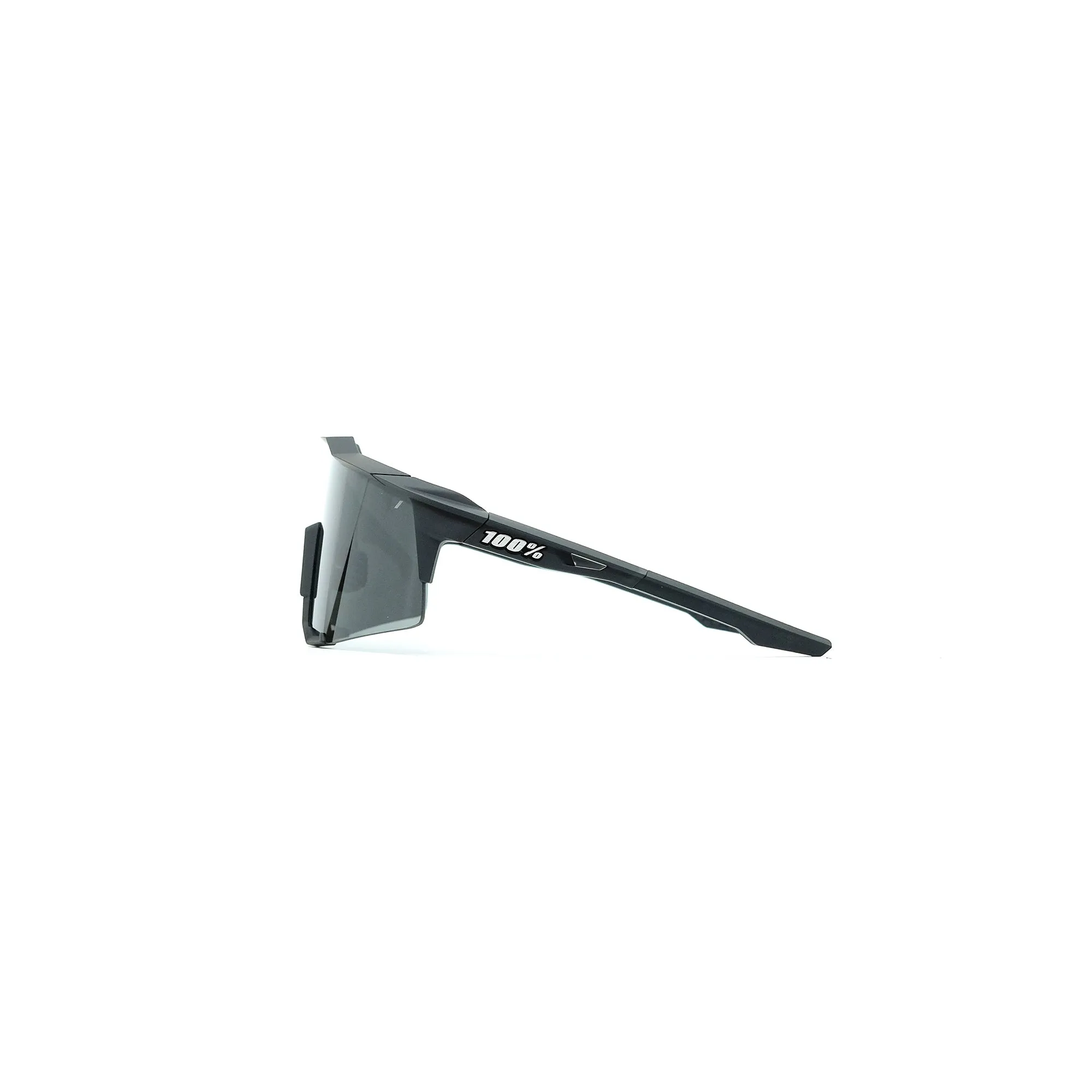 100% Speedcraft Sunglasses - Soft Tact Black (Smoke Lens)