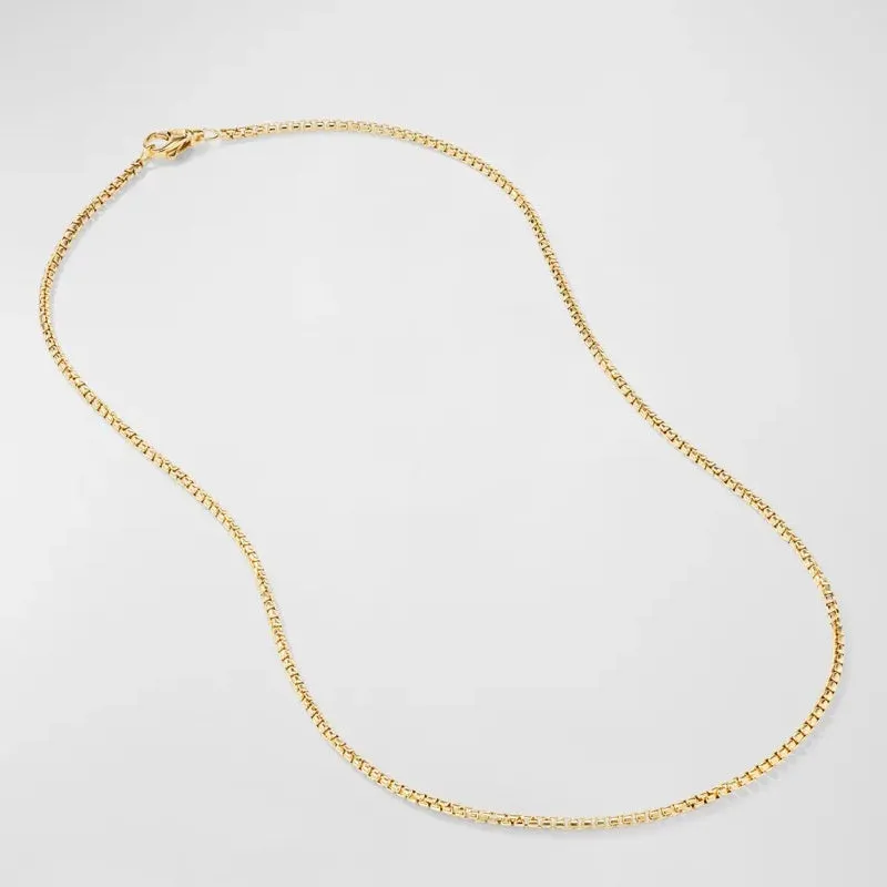 10k Hollow Yellow Gold D.C Rolo Chain Necklace