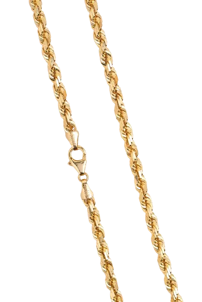 10K Solid Rope Chain