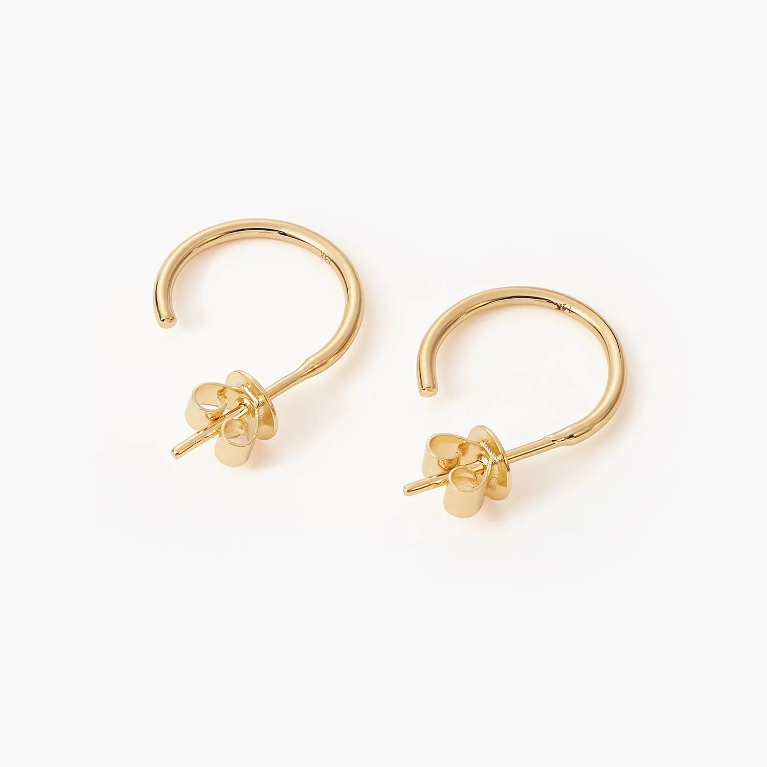 14K gold ear loop Stud Earring