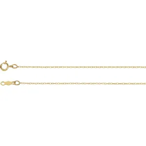 14k Yellow Gold .75mm Rope 16" Chain
