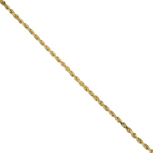 14k Yellow Gold Solid Rope Chain 3.5 mm