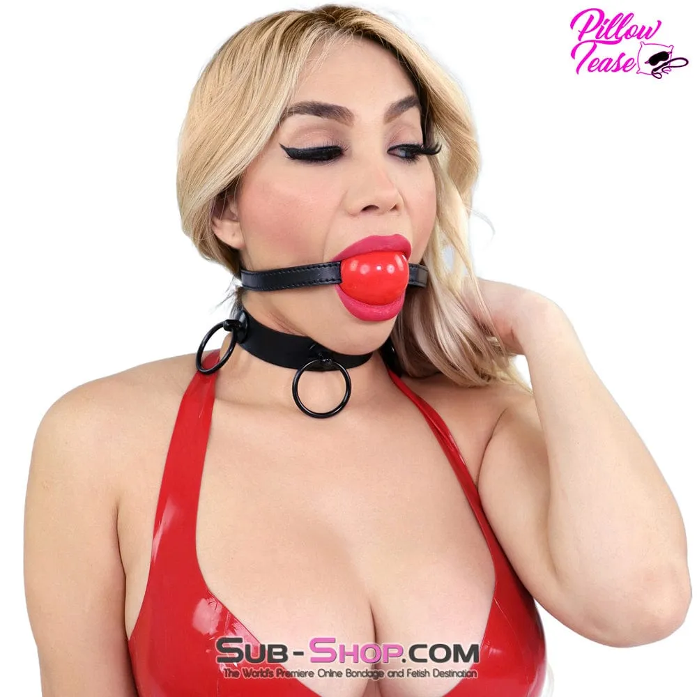 1713DL      Dark Restraint Black 3 Ring Collar with Black Hardware