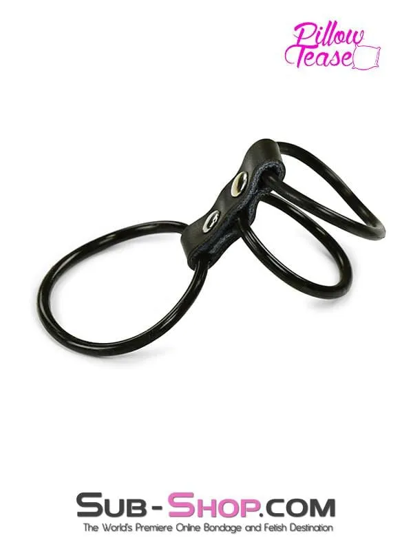 1794DL      Rubber 3 Ring Cock & Balls Rings