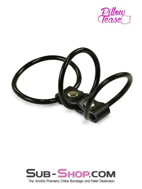 1794DL      Rubber 3 Ring Cock & Balls Rings