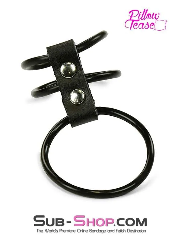 1794DL      Rubber 3 Ring Cock & Balls Rings