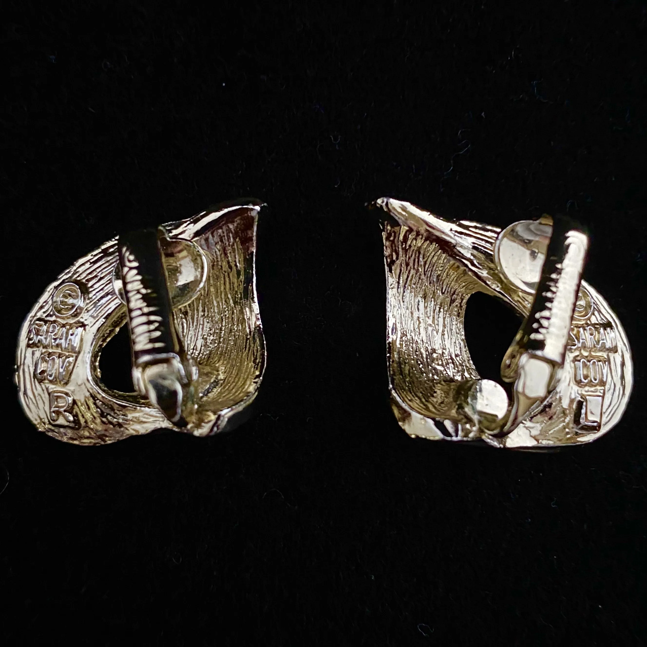 1971 Sarah Coventry Ribbonette Earrings