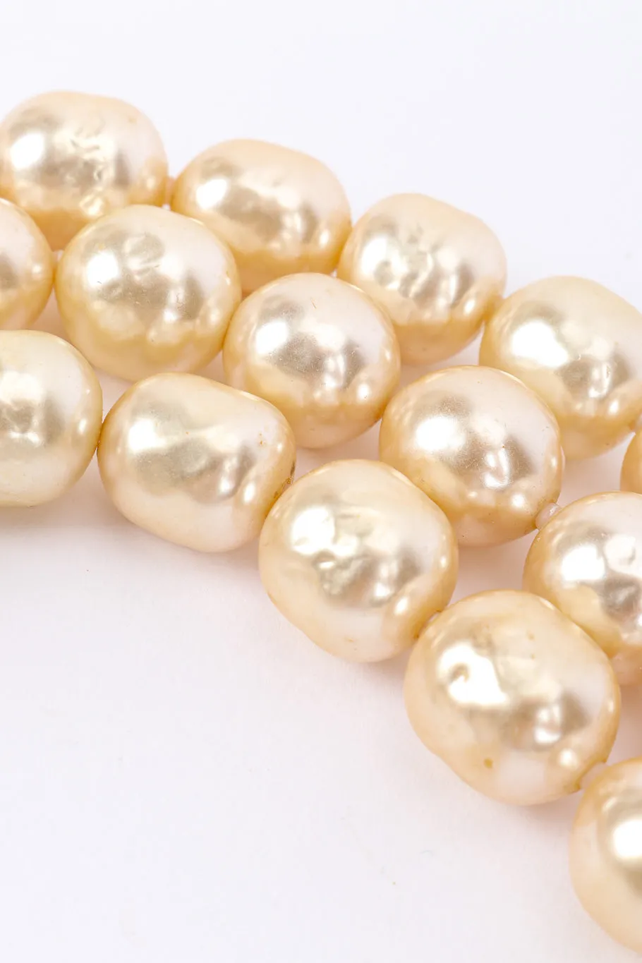 3-Strand Pearl Collar Necklace