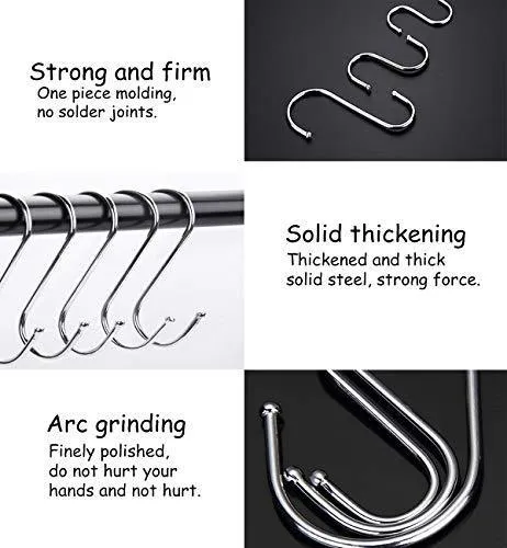 30 Pack Premium Round Kitchen S Hooks Heavy Duty S Hanging Hooks Hangers Stainless