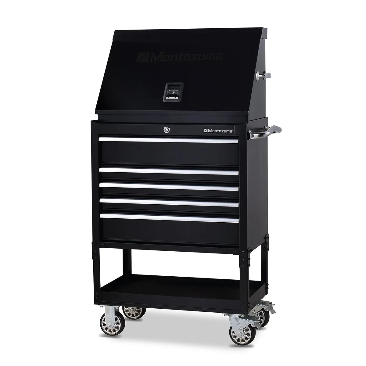 30 x 15 in. Steel Triangle Toolbox and 30 in. 5-Drawer Utility Cart Combo