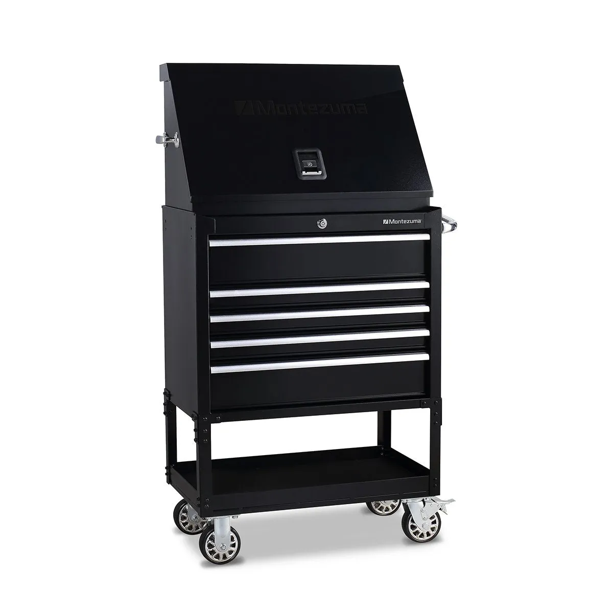 30 x 15 in. Steel Triangle Toolbox and 30 in. 5-Drawer Utility Cart Combo