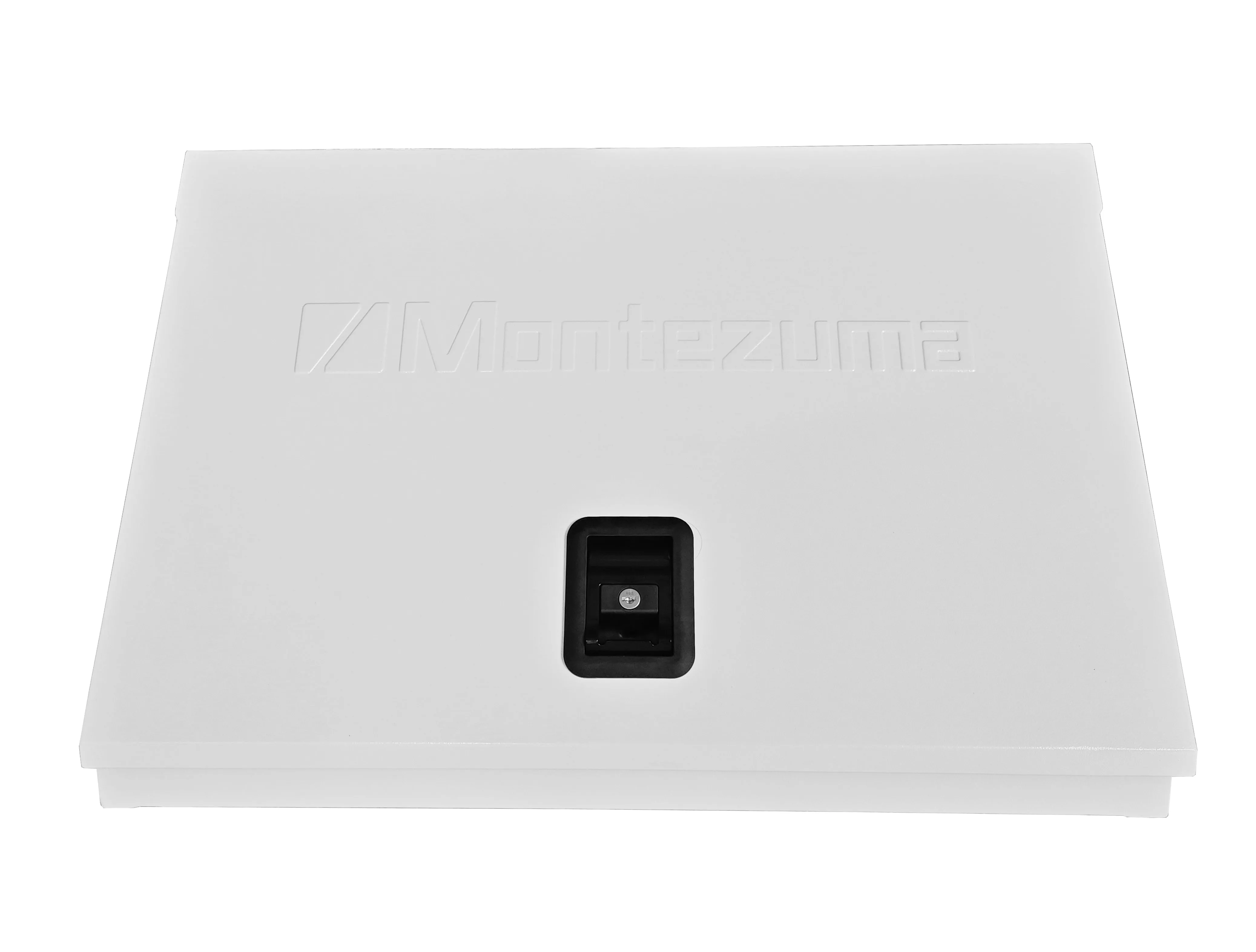 30 x 15 in. Steel Triangle Toolbox in White with Black accents