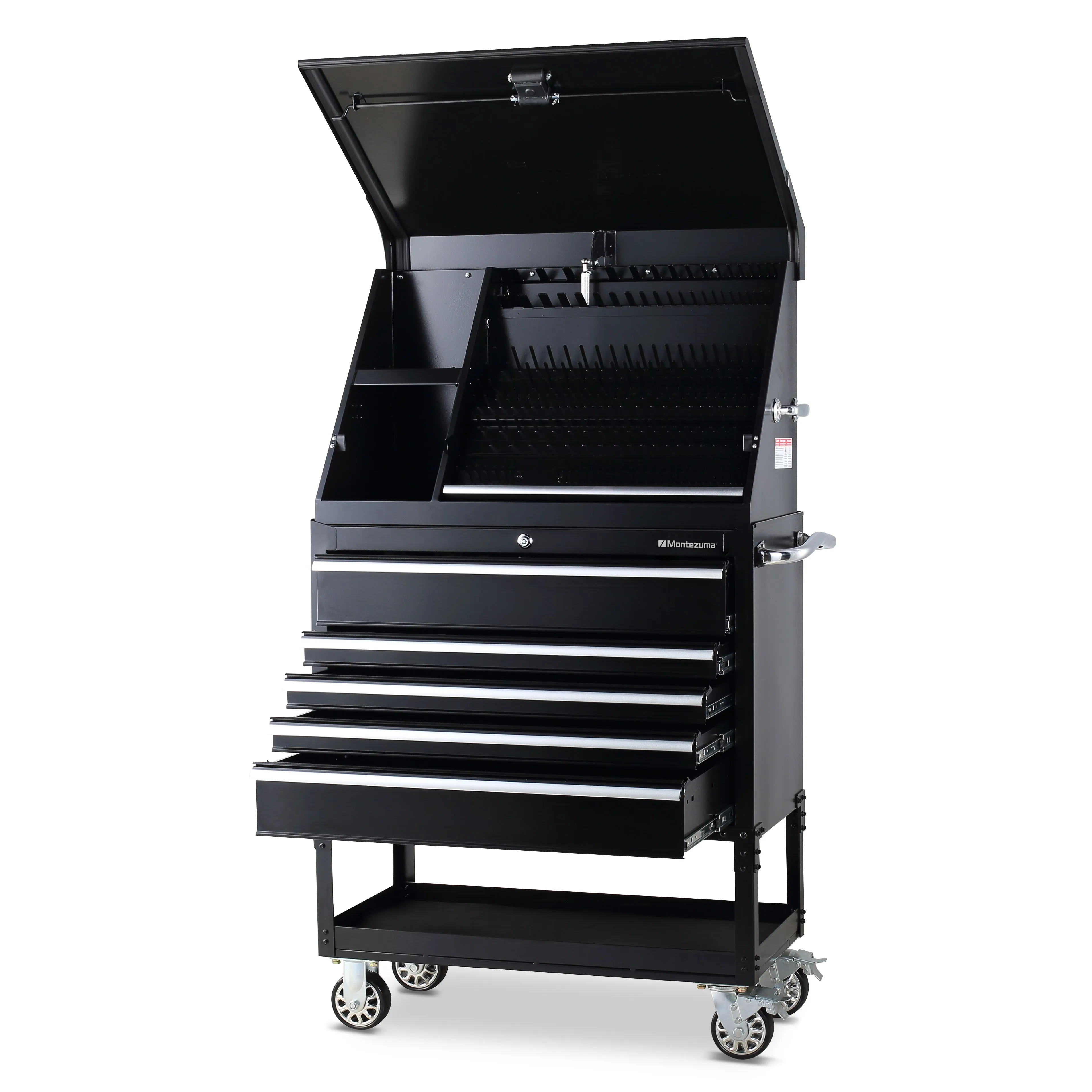 36 x 17 in. Steel Triangle Toolbox and 36 in. 5-Drawer Utility Cart Combo