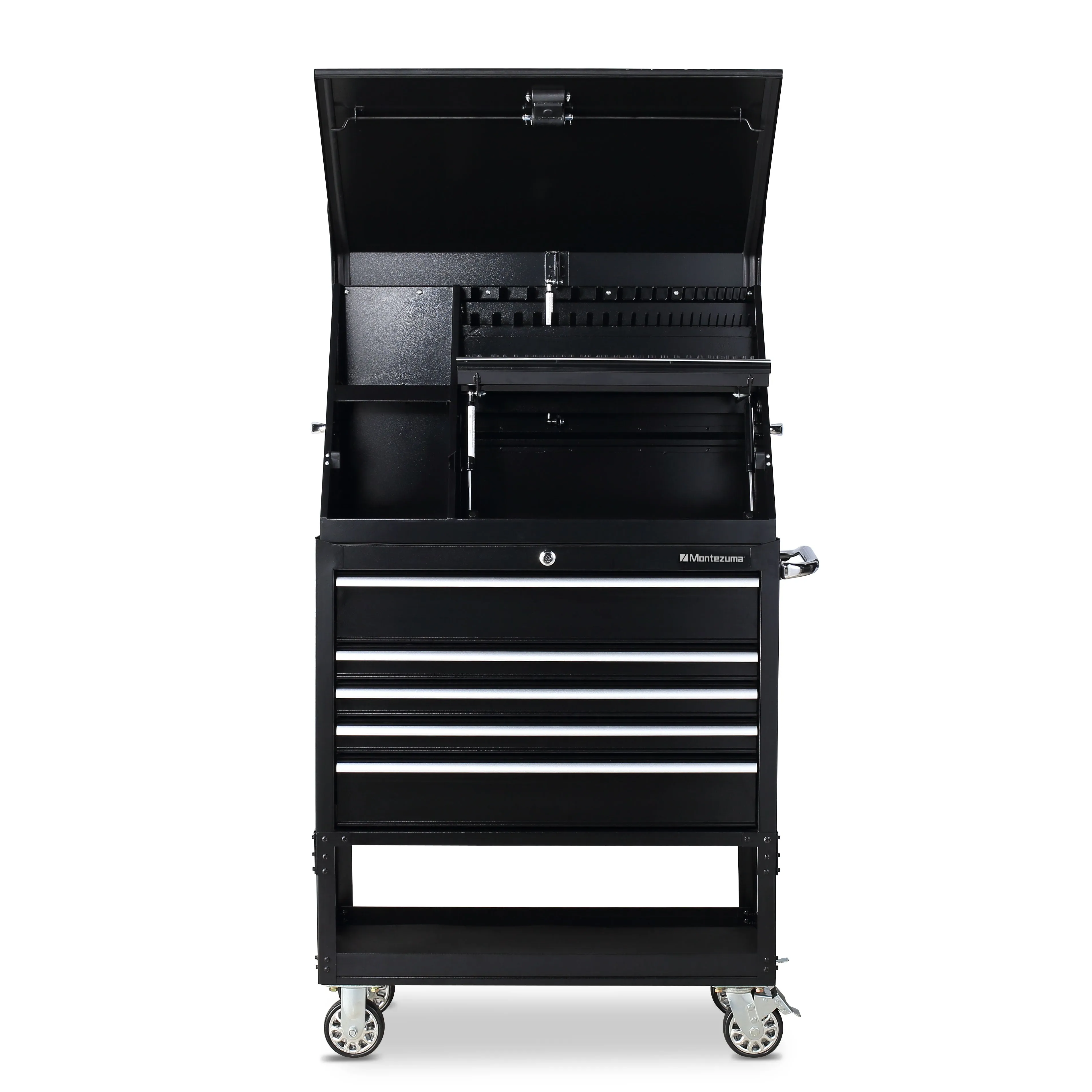 36 x 17 in. Steel Triangle Toolbox and 36 in. 5-Drawer Utility Cart Combo