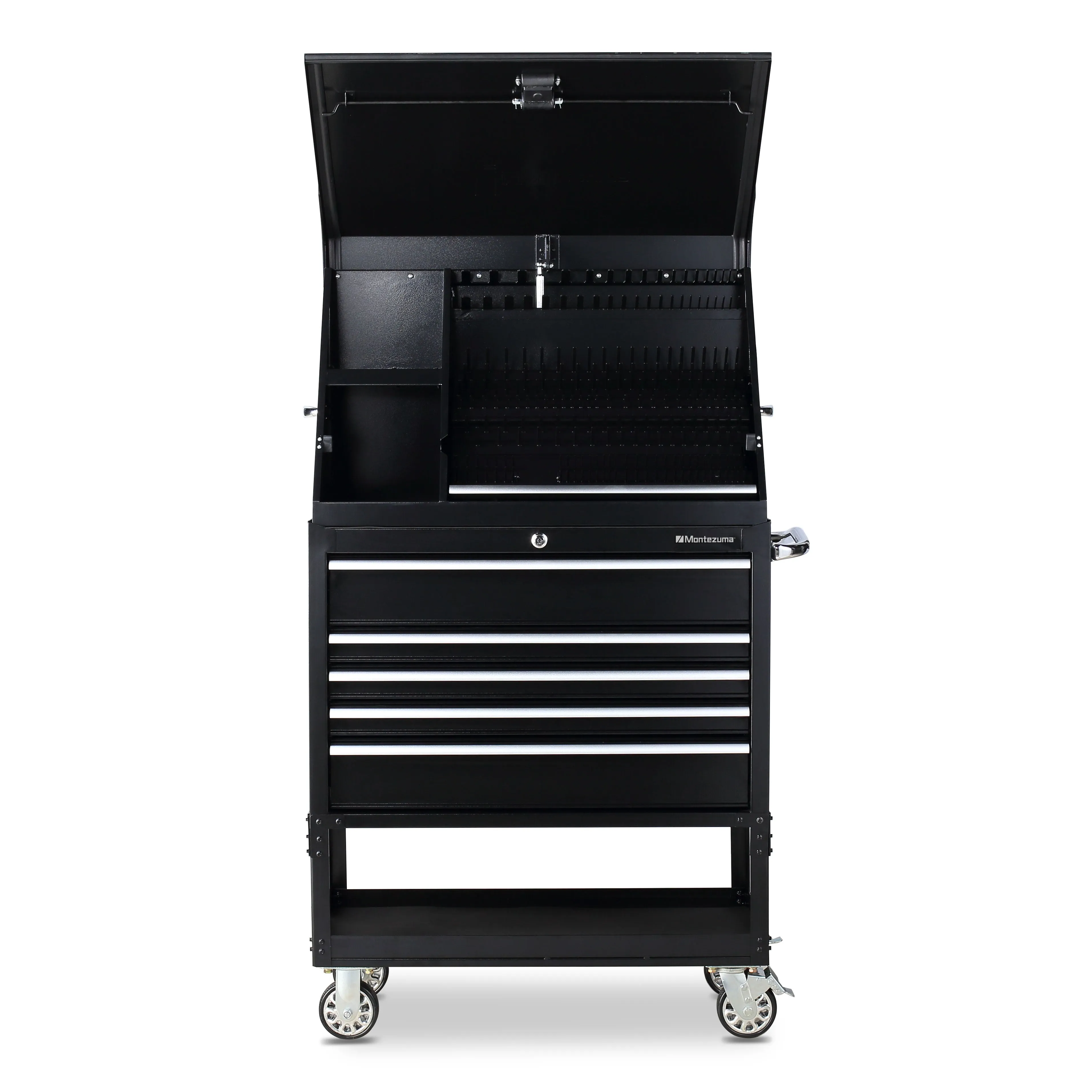 36 x 17 in. Steel Triangle Toolbox and 36 in. 5-Drawer Utility Cart Combo