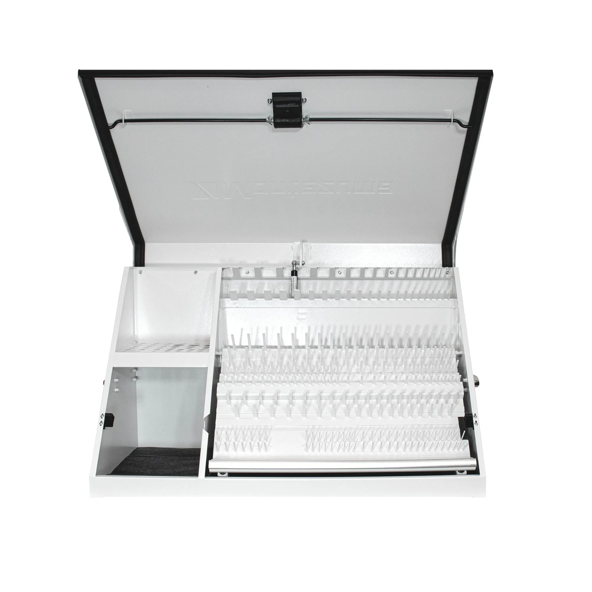 36 x 17 in. Steel Triangle Toolbox in White