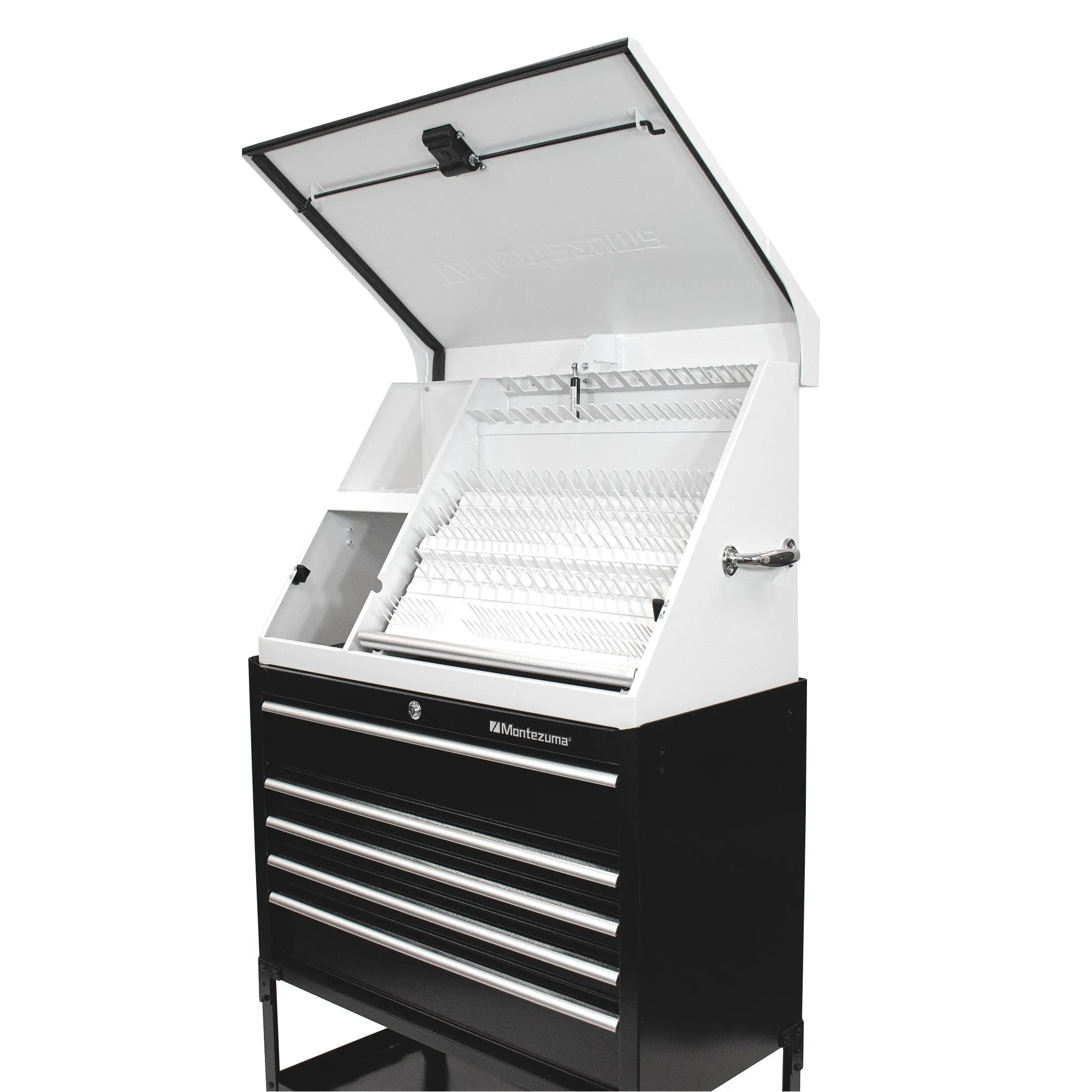 36 x 17 in. Steel Triangle Toolbox in White