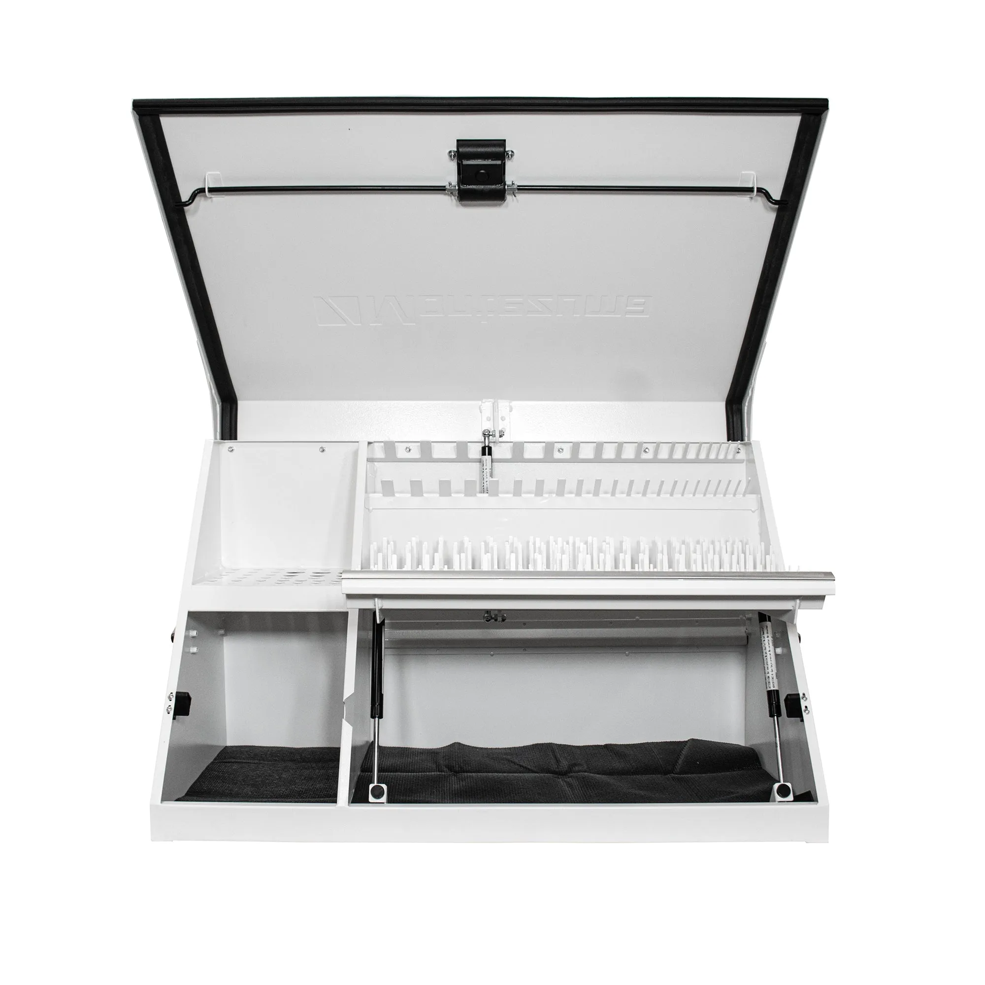 36 x 17 in. Steel Triangle Toolbox in White