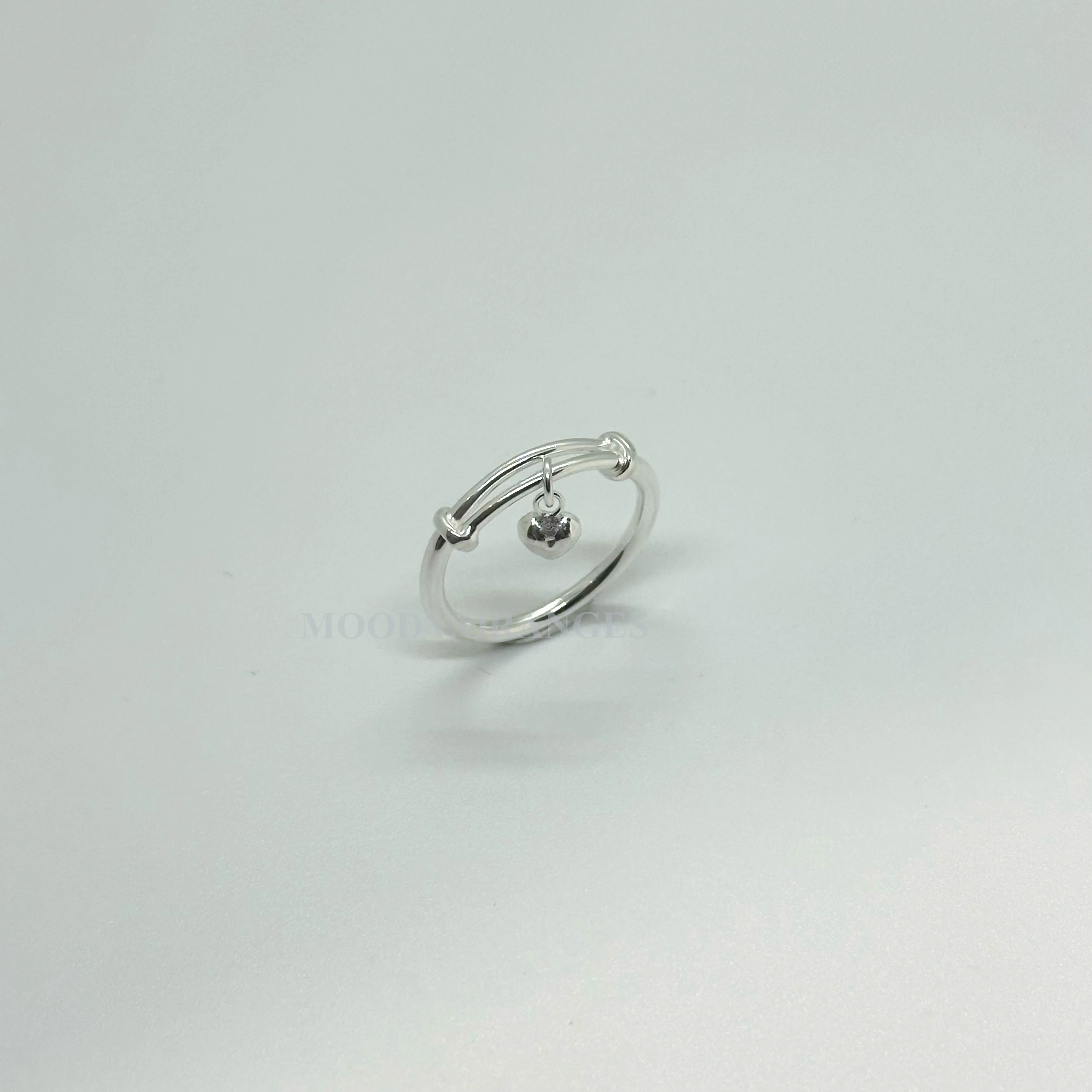 925 Silver - Adjustable Ring with Silver Ball (03 Ring)
