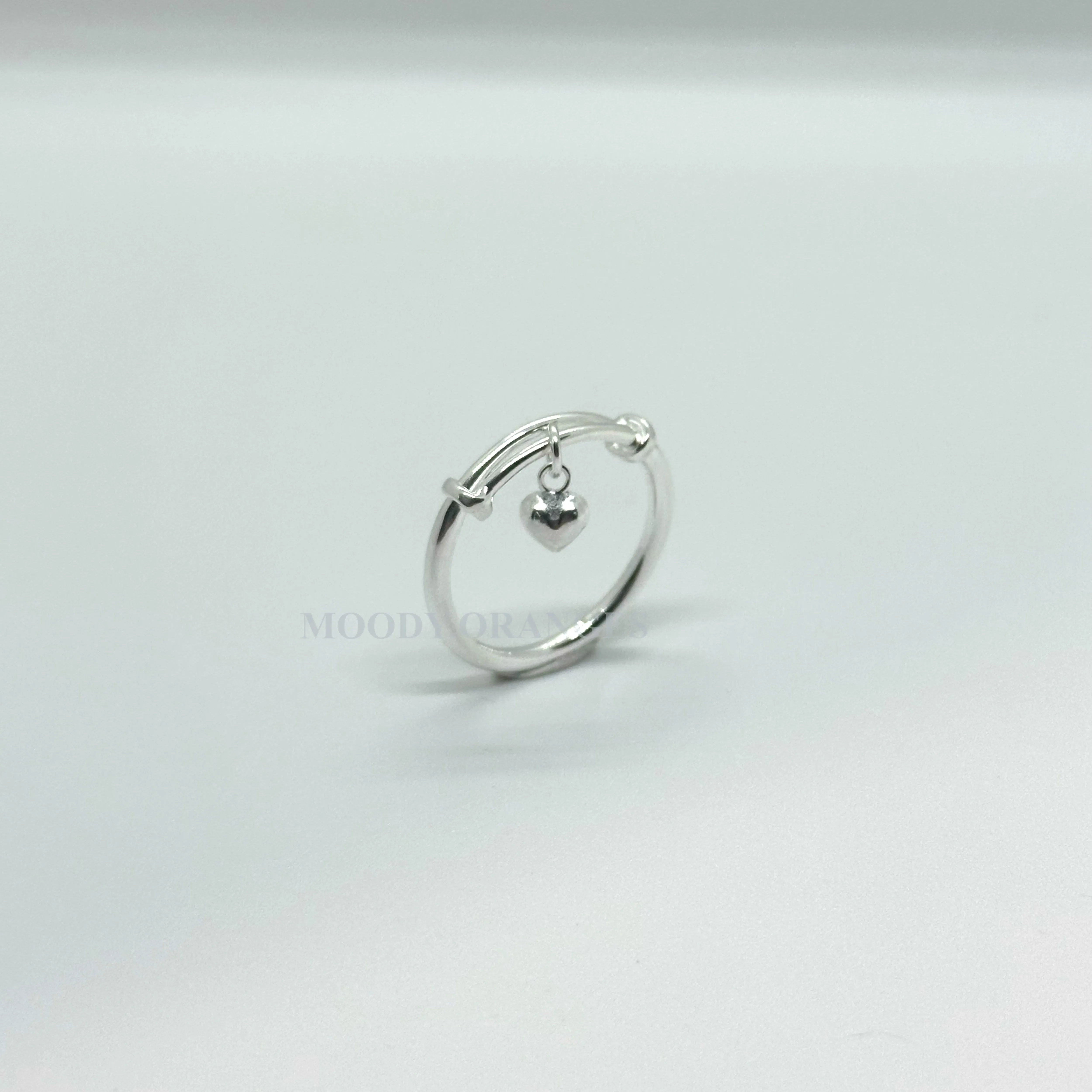 925 Silver - Adjustable Ring with Silver Ball (03 Ring)