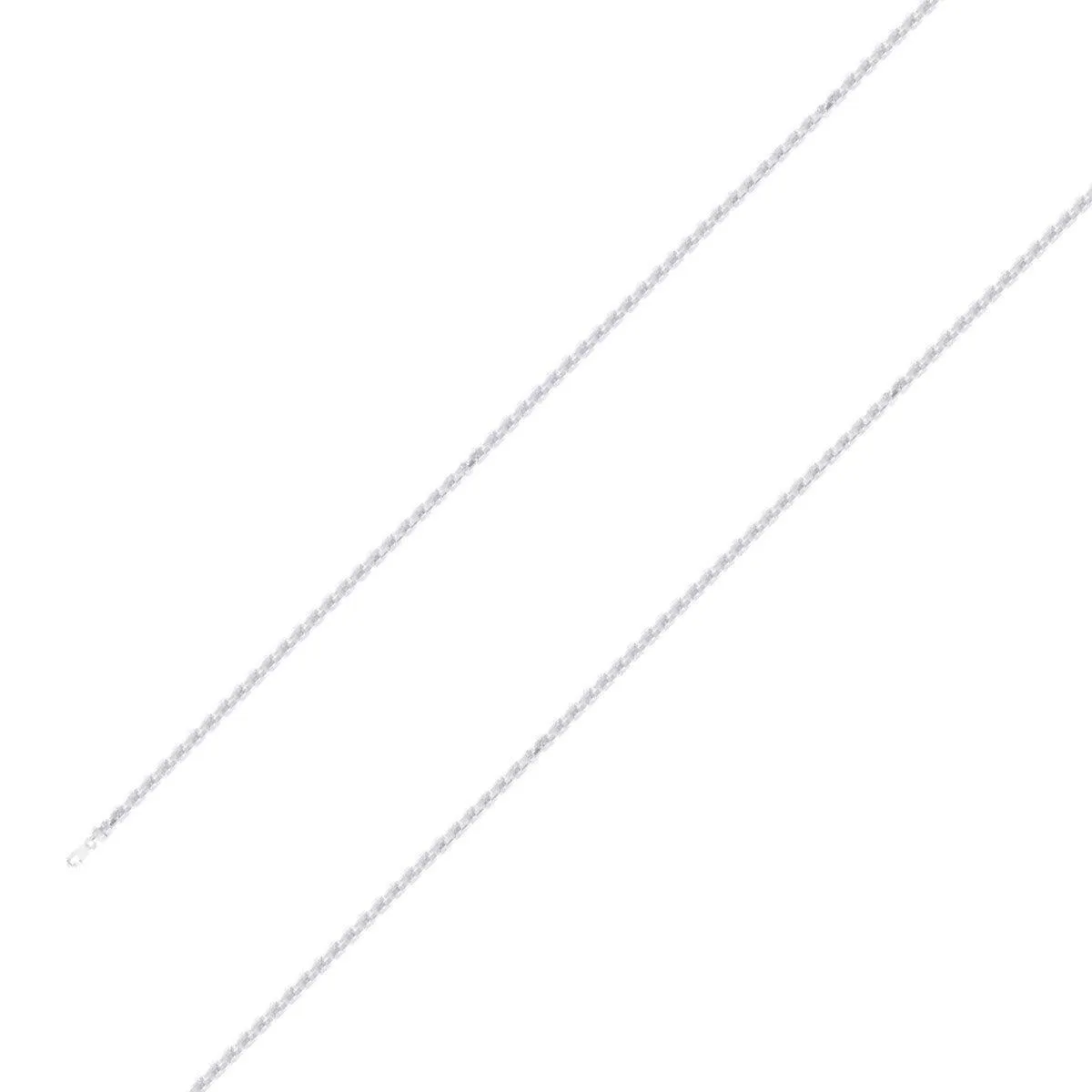 925 Sterling 1.5mm Silver Rope Chain Size- 8"