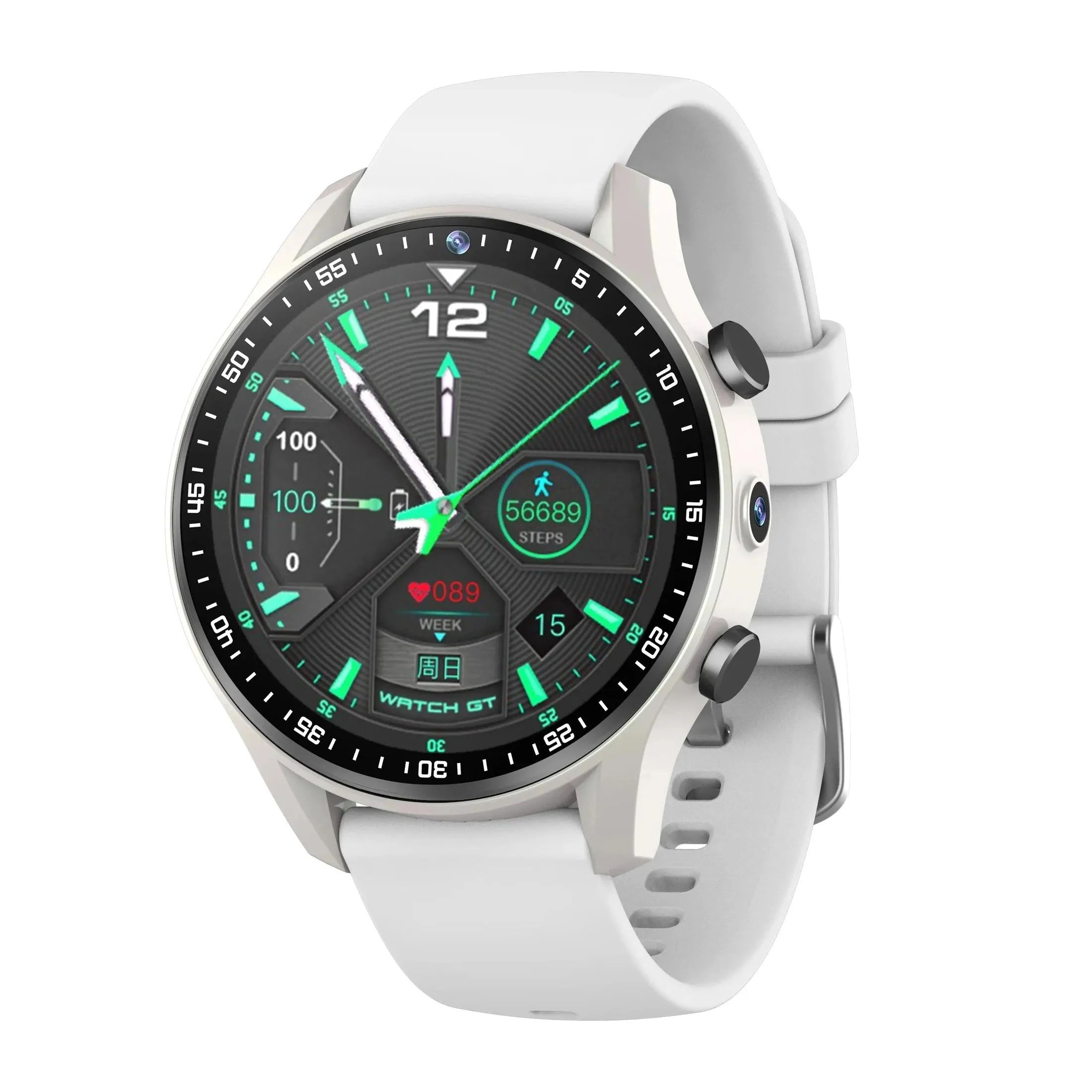 A7 4G Smart Watch SIM Card Dual Camera Video Call Step Tracker with Wifi GPS Waterproof Google Play Store for Men Chirldren