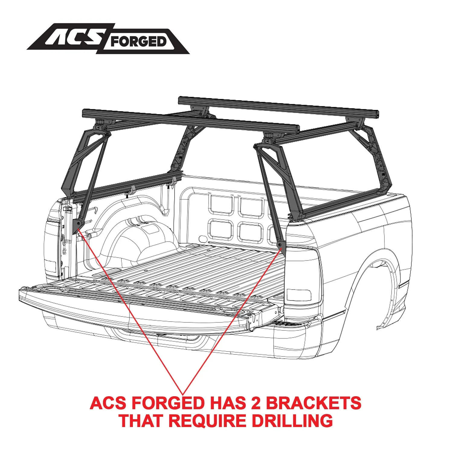 ACS Forged | 2009 to 2024 Dodge RAM 1500 6'4" Bed