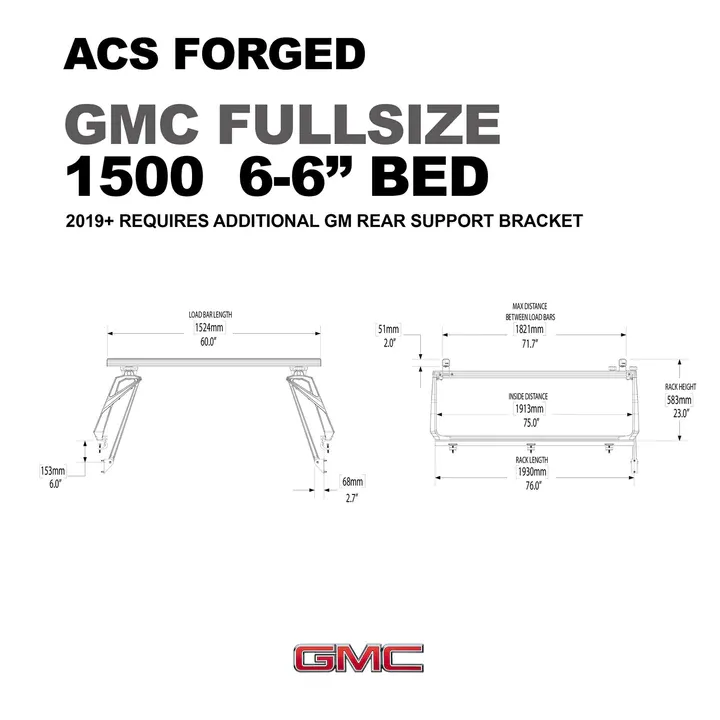 ACS Forged | 2019 to 2023 GMC Sierra 1500 6'6" Bed