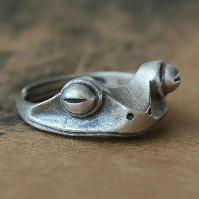 Adjustable Frog Ring For Men Daily Decoration Family Friends Gift