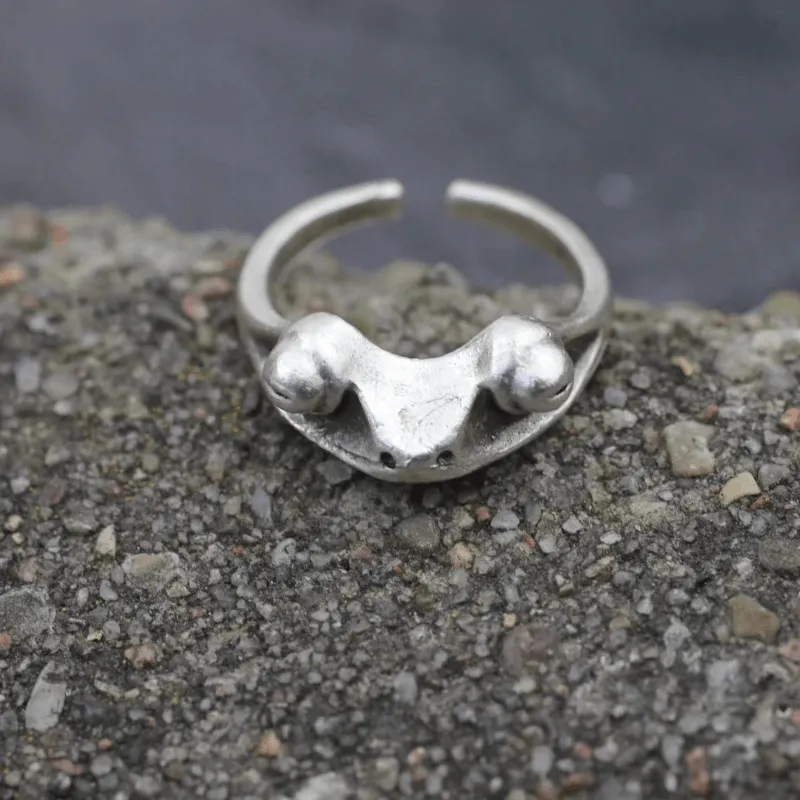 Adjustable Frog Ring For Men Daily Decoration Family Friends Gift
