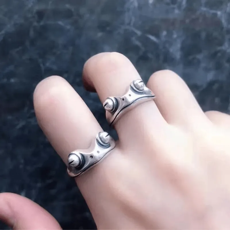 Adjustable Frog Ring For Men Daily Decoration Family Friends Gift