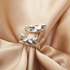 Adjustable Frog Ring For Men Daily Decoration Family Friends Gift