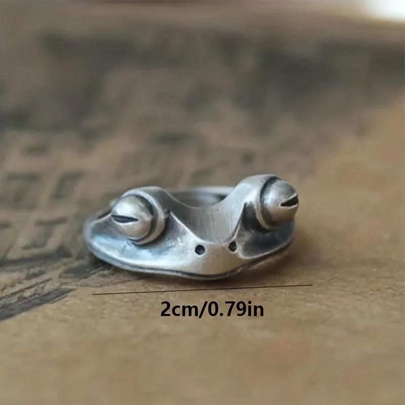 Adjustable Frog Ring For Men Daily Decoration Family Friends Gift