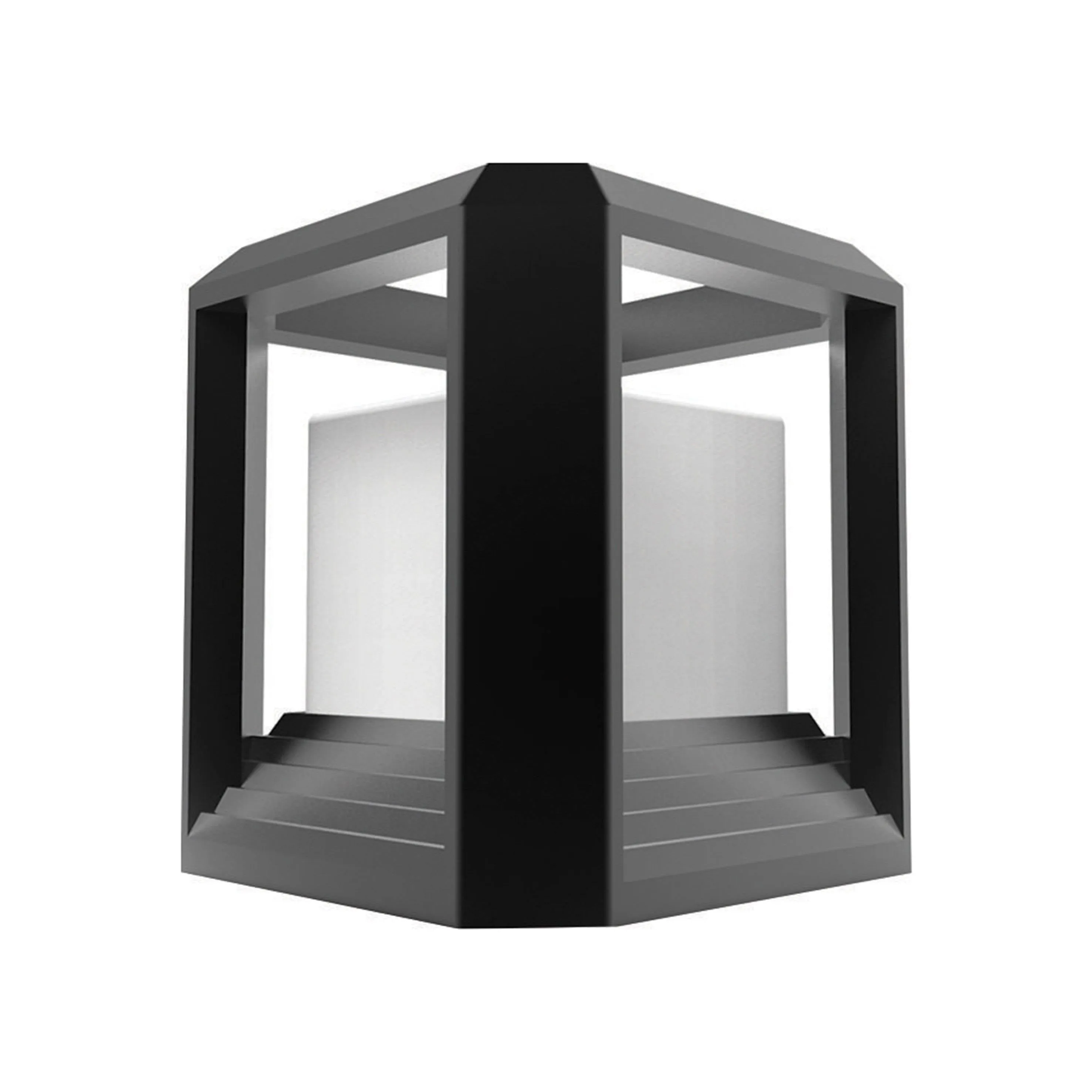 ANKUR QUADRATO ALUM DIECAST OUTDOOR POST GATE LIGHT