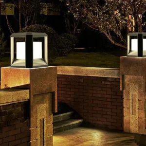 ANKUR QUADRATO ALUM DIECAST OUTDOOR POST GATE LIGHT