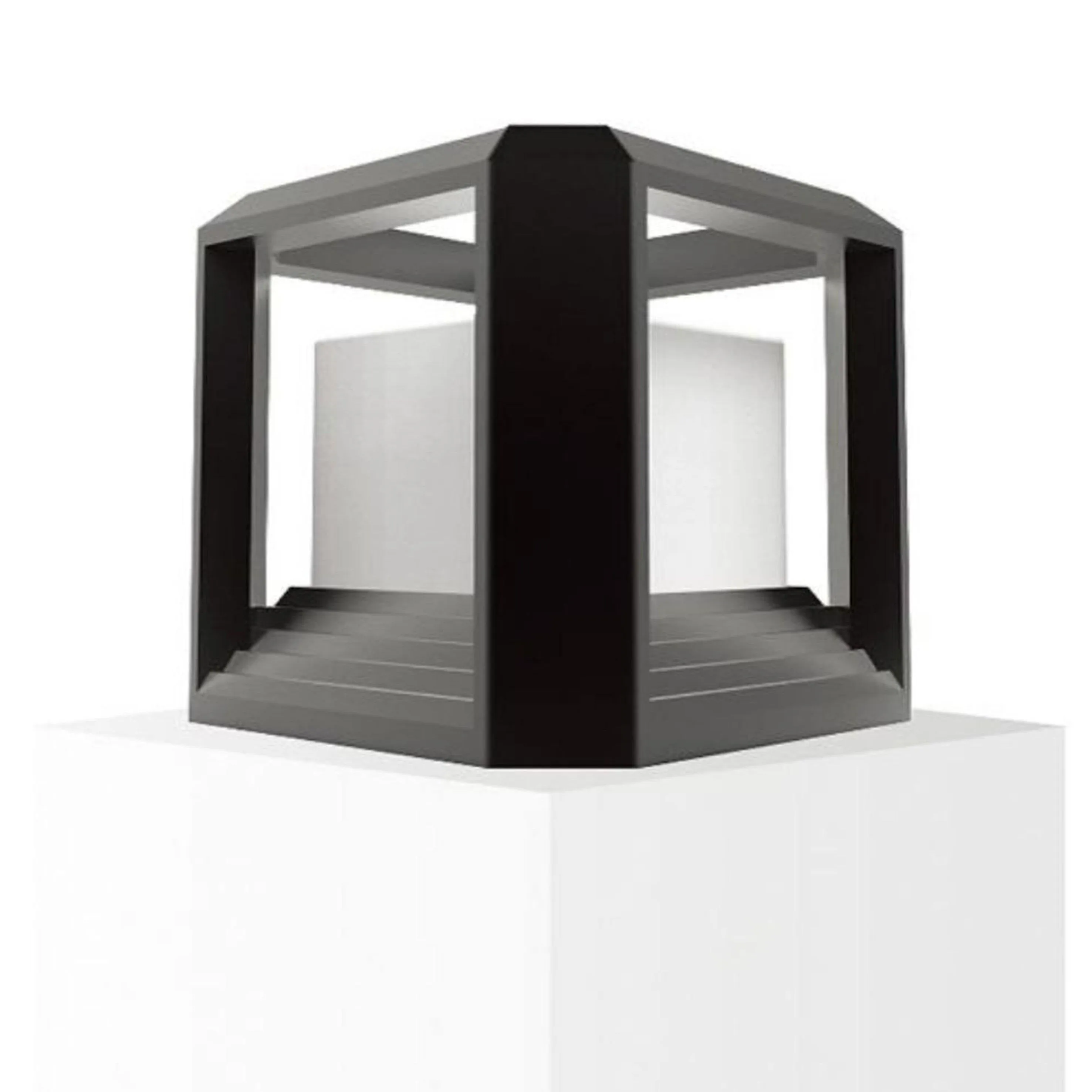 ANKUR QUADRATO ALUM DIECAST OUTDOOR POST GATE LIGHT