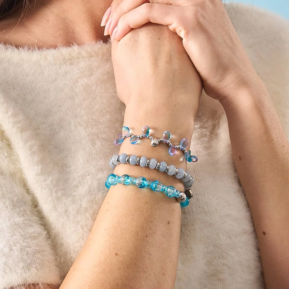 Aquamarine | Abacus Gemstone Bracelet