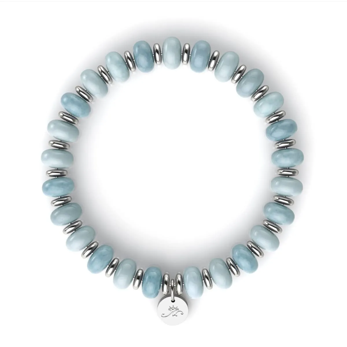 Aquamarine | Abacus Gemstone Bracelet