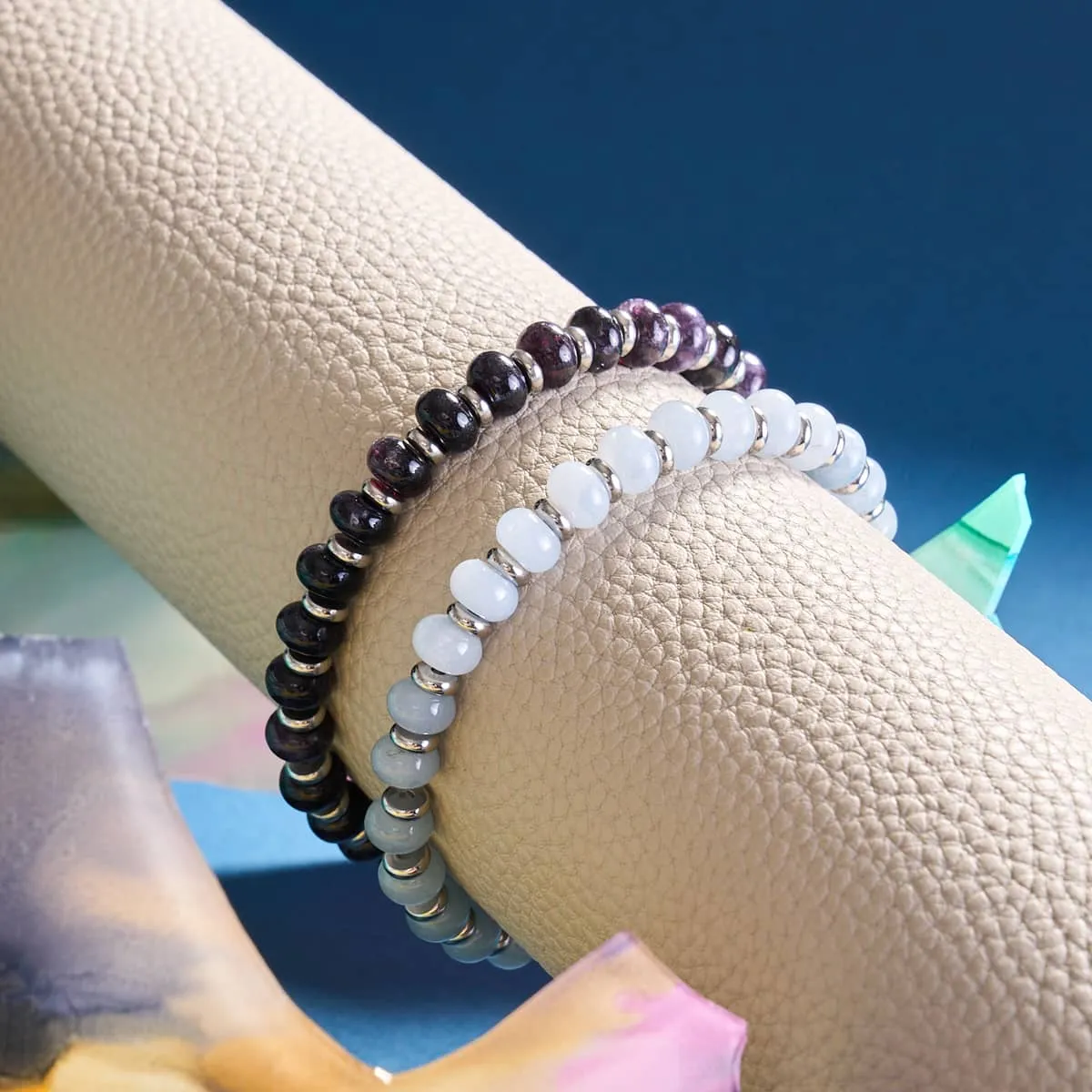 Aquamarine | Abacus Gemstone Bracelet