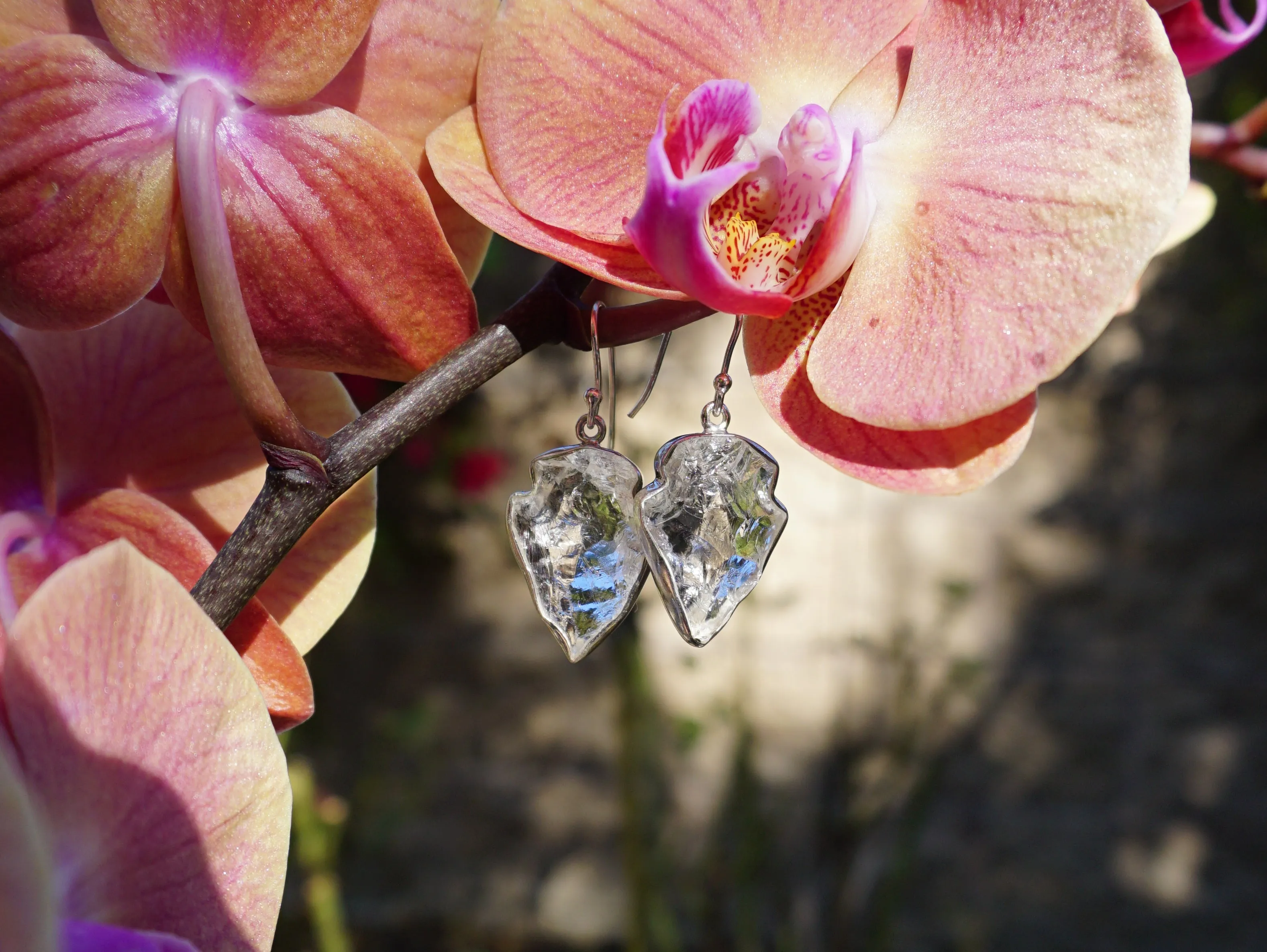 Arrowhead Quartz Crystal Earring Set 1