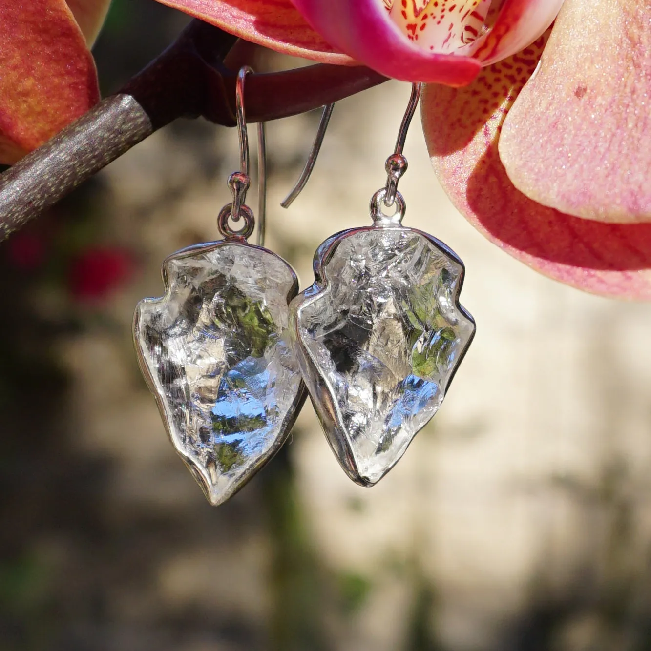 Arrowhead Quartz Crystal Earring Set 1