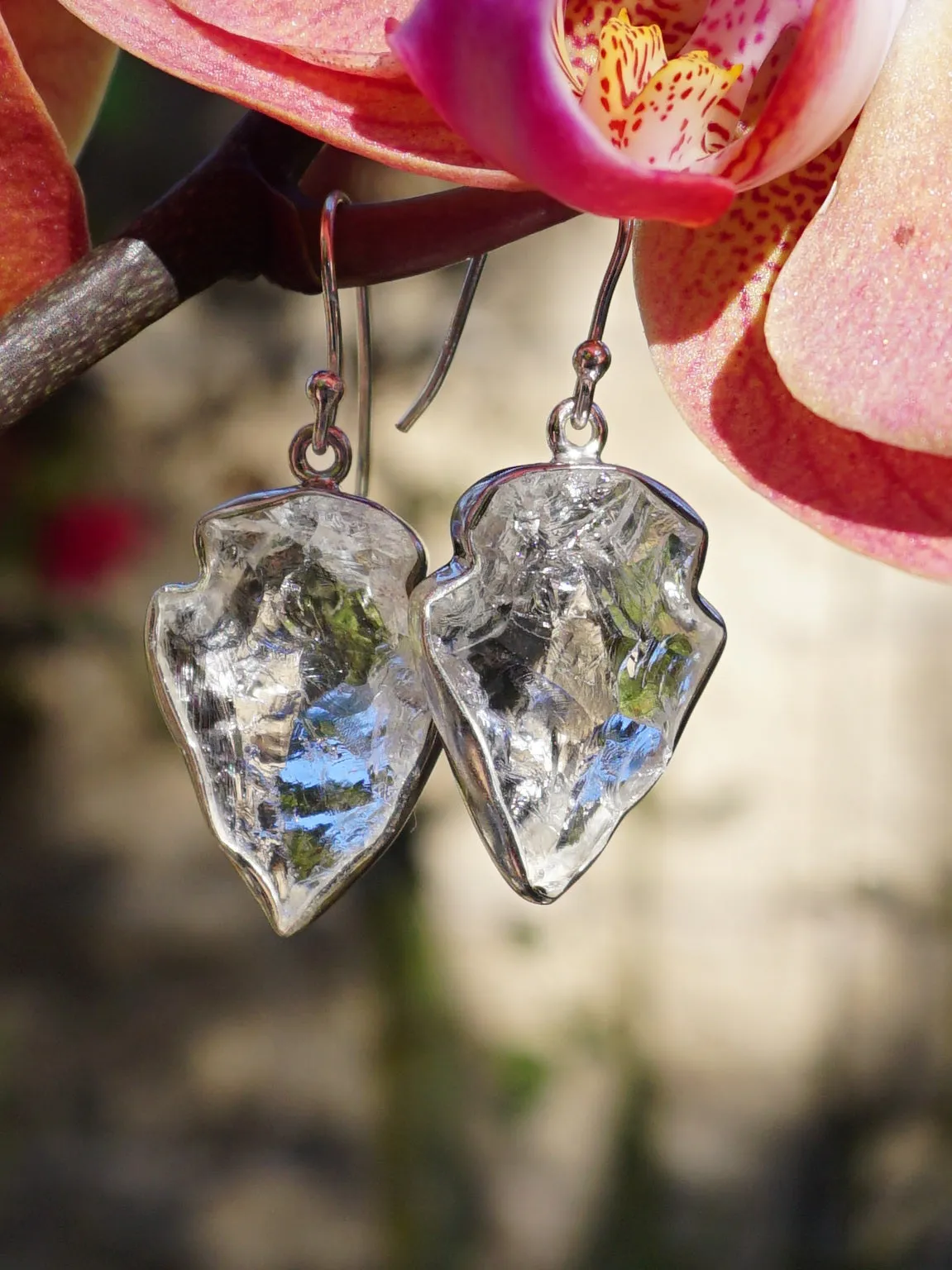 Arrowhead Quartz Crystal Earring Set 1