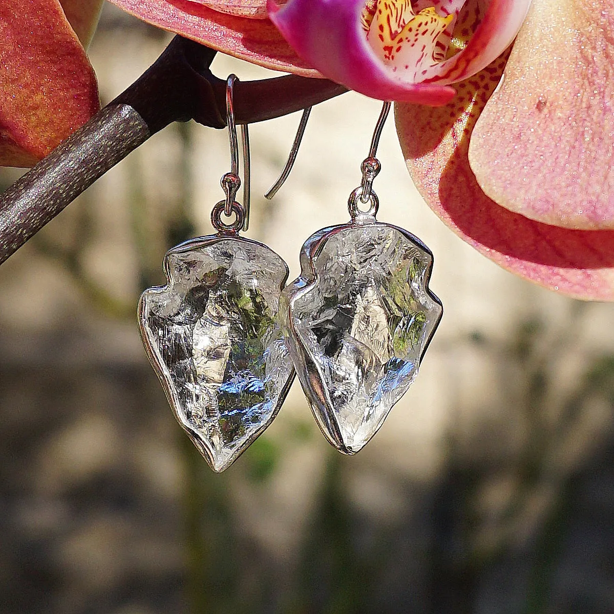 Arrowhead Quartz Crystal Earring Set 1