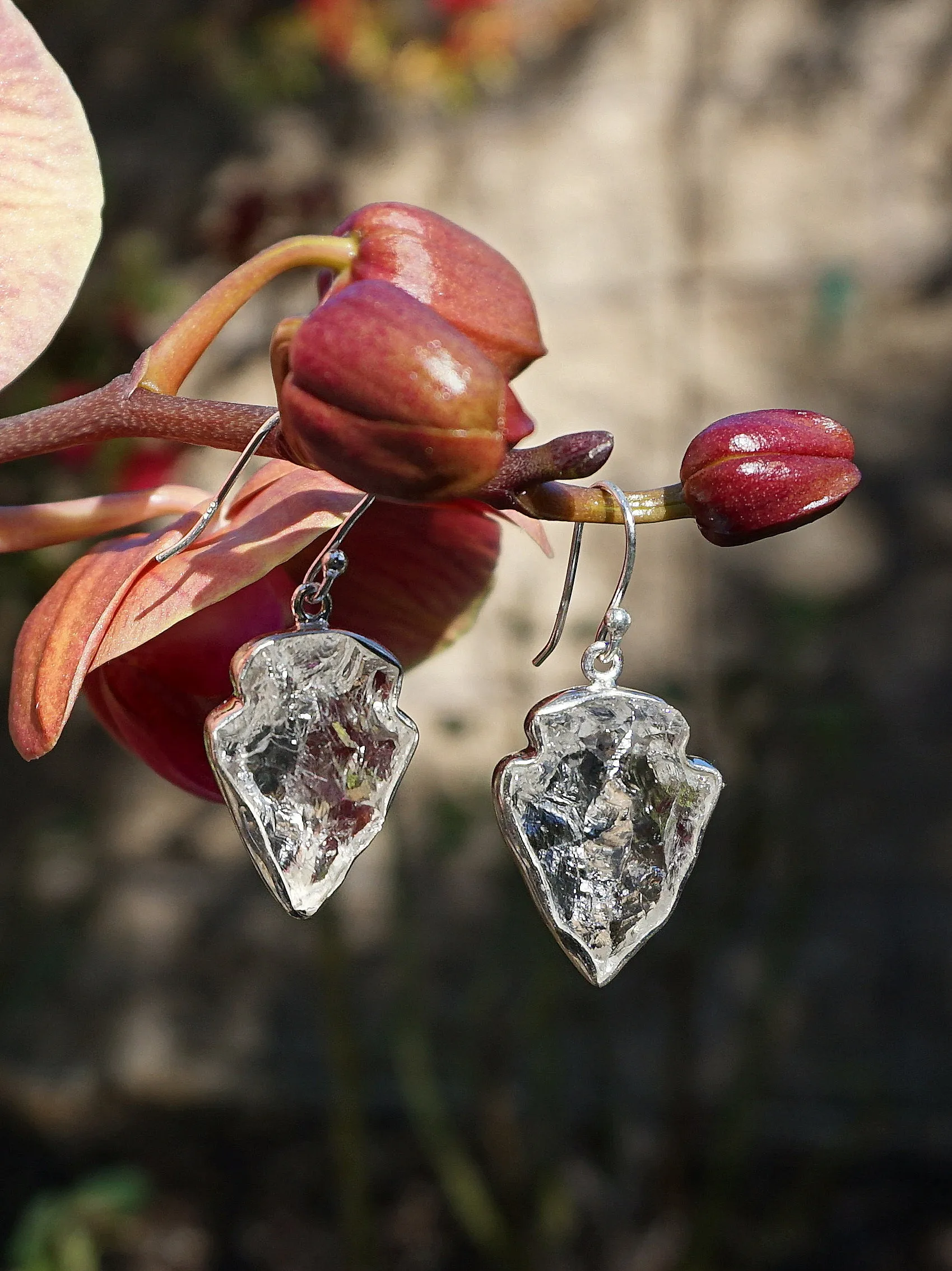 Arrowhead Quartz Crystal Earring Set 1