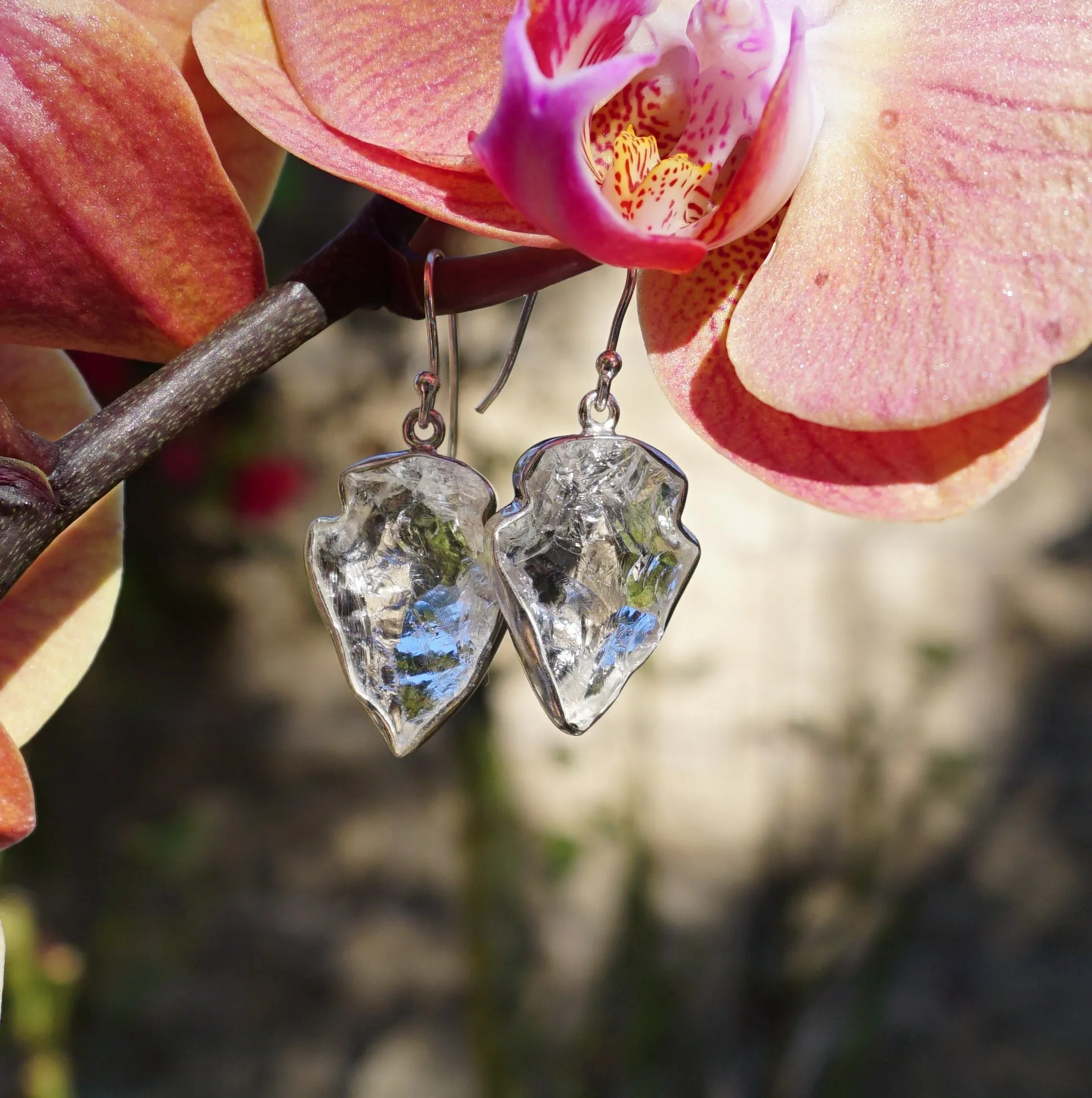 Arrowhead Quartz Crystal Earring Set 1