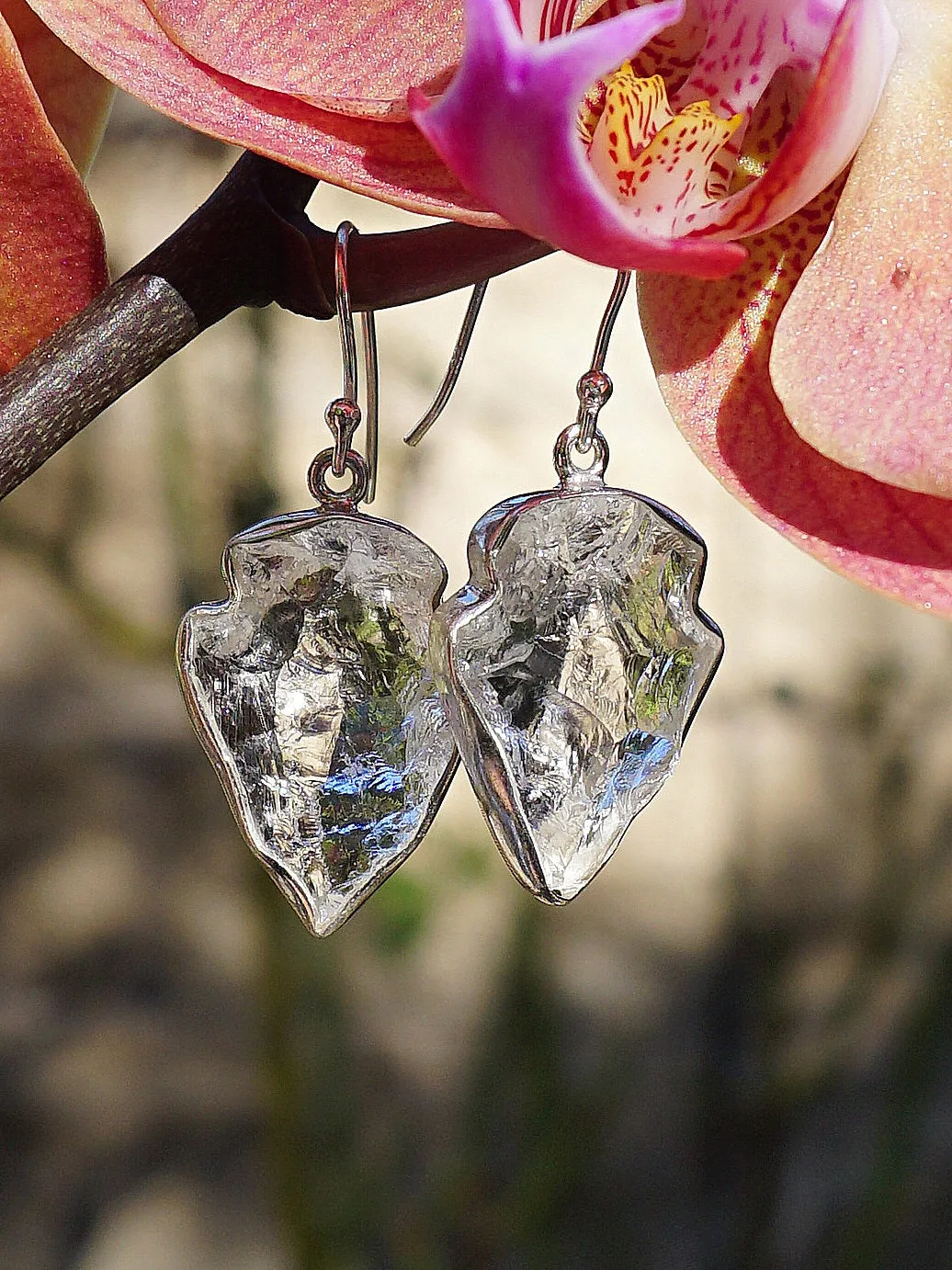 Arrowhead Quartz Crystal Earring Set 1