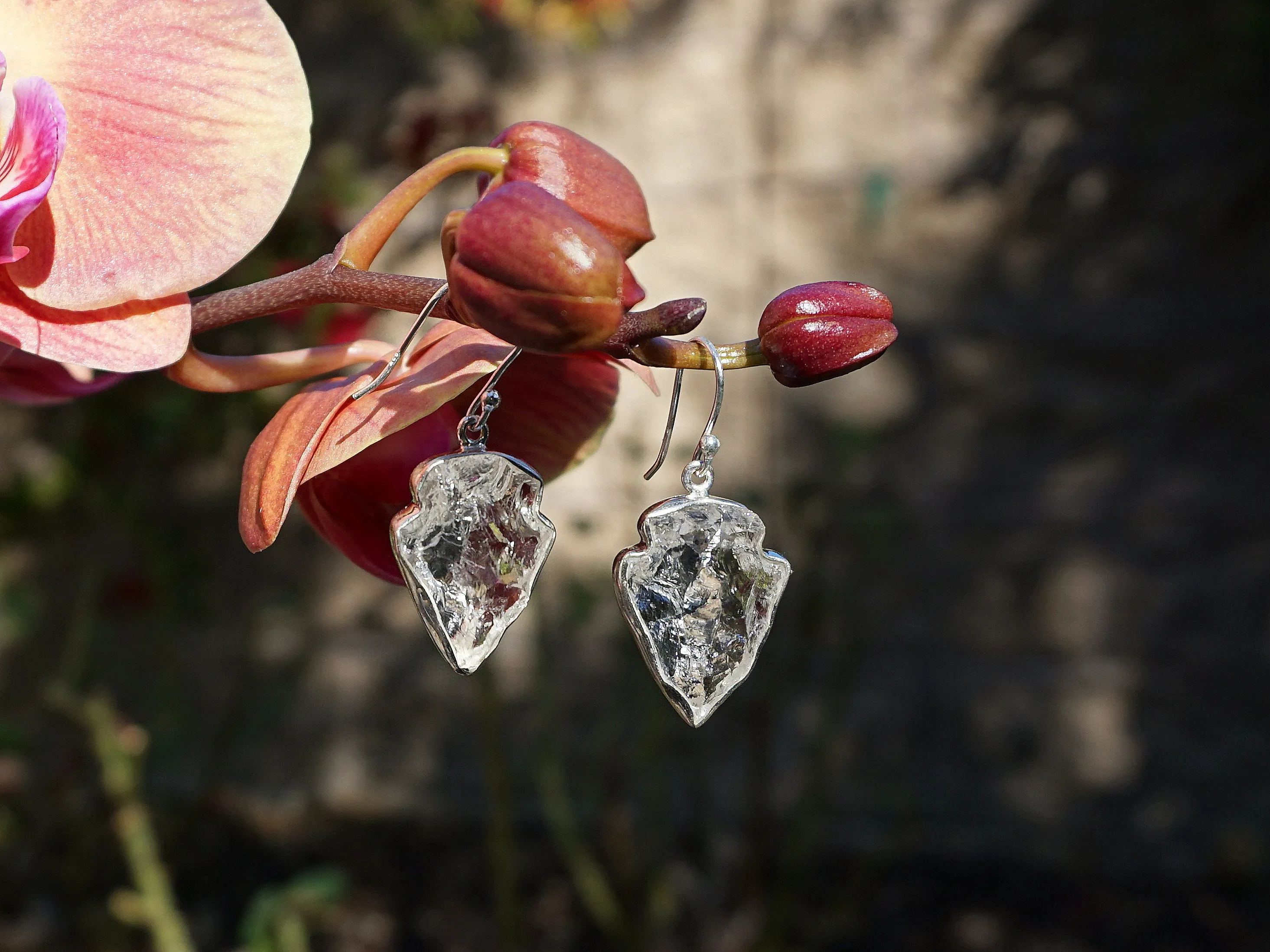 Arrowhead Quartz Crystal Earring Set 1