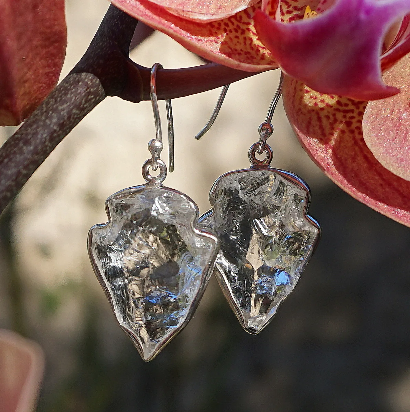 Arrowhead Quartz Crystal Earring Set 1